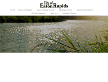 Tablet Screenshot of cityofeatonrapids.com